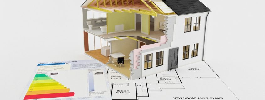 Energy saving certificate for new build home