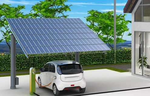 pensilina fotovoltaica mobilità auto elettrica