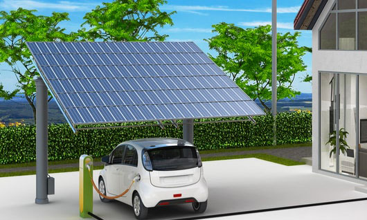 pensilina fotovoltaica mobilità auto elettrica