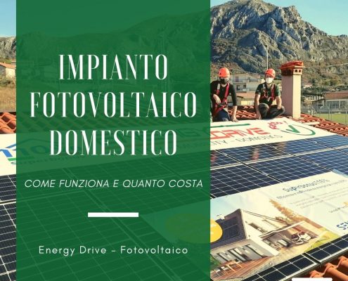 impianto fotovoltaico domestico come funziona e quanto costa